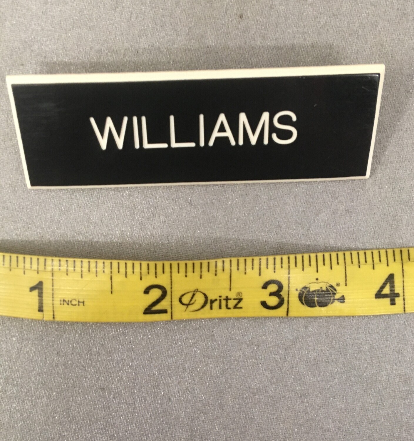Name Tag (pin on) - custom engraved