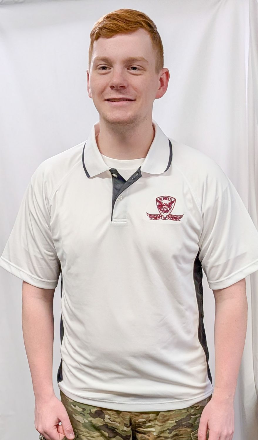 Charles River Polo (White/Gray)