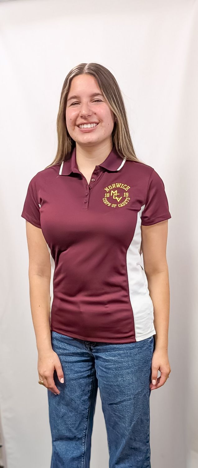 Charles River Women's Maroon/White Polo