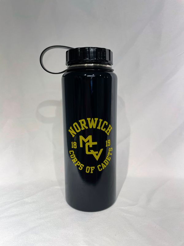 Black Metal Water Bottle