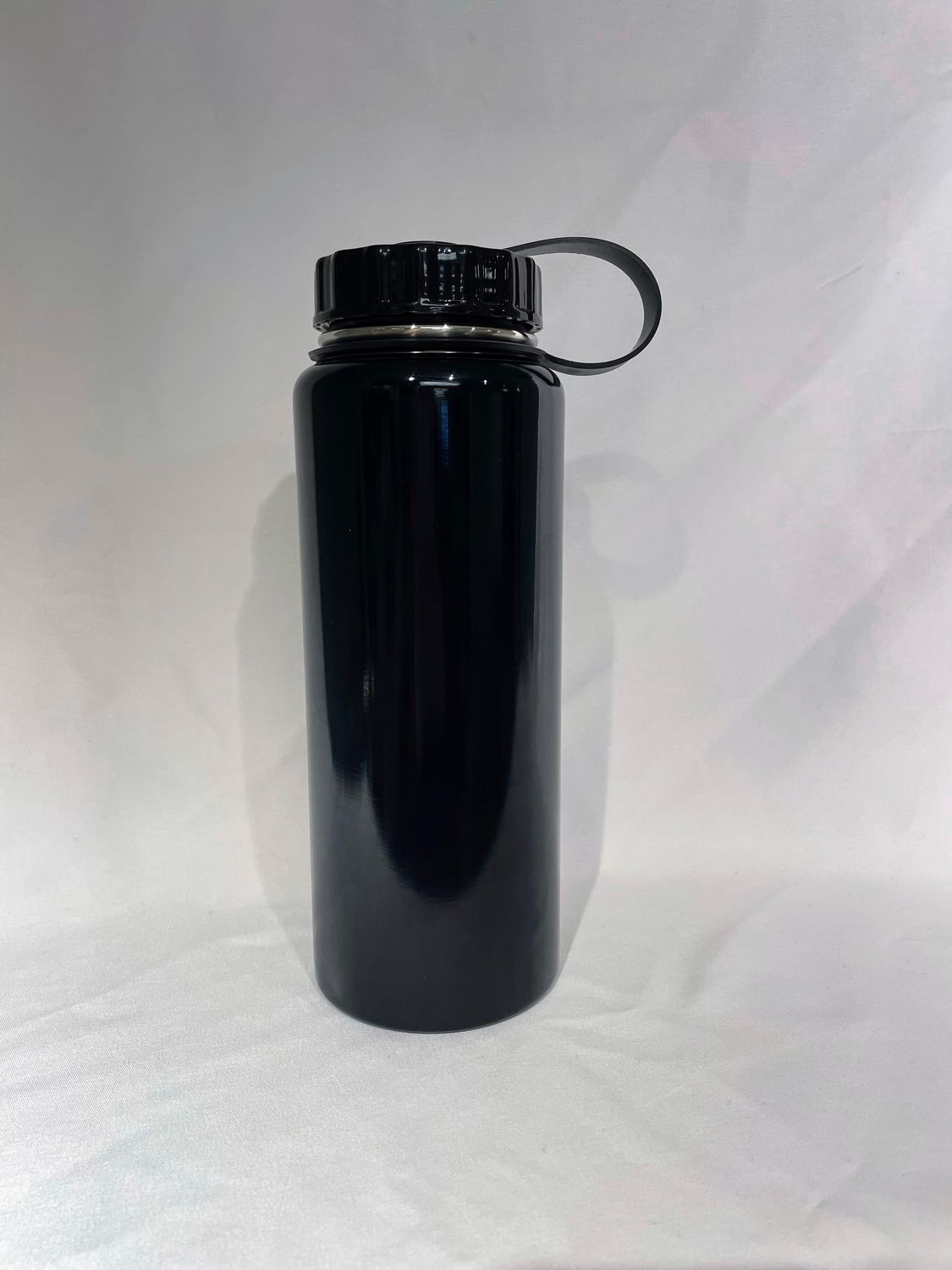 Black Metal Water Bottle