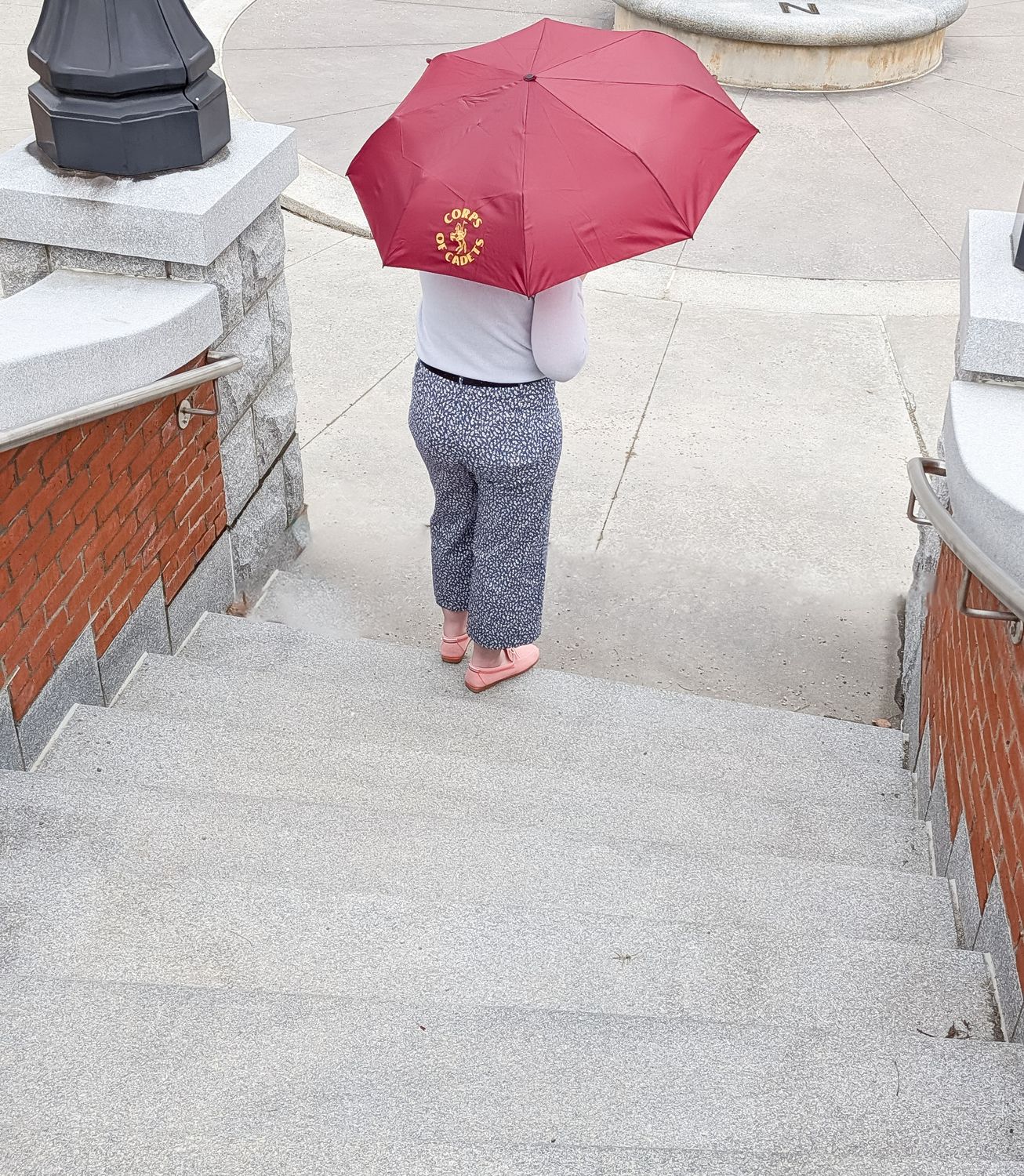 Small Maroon Horseman Umbrella