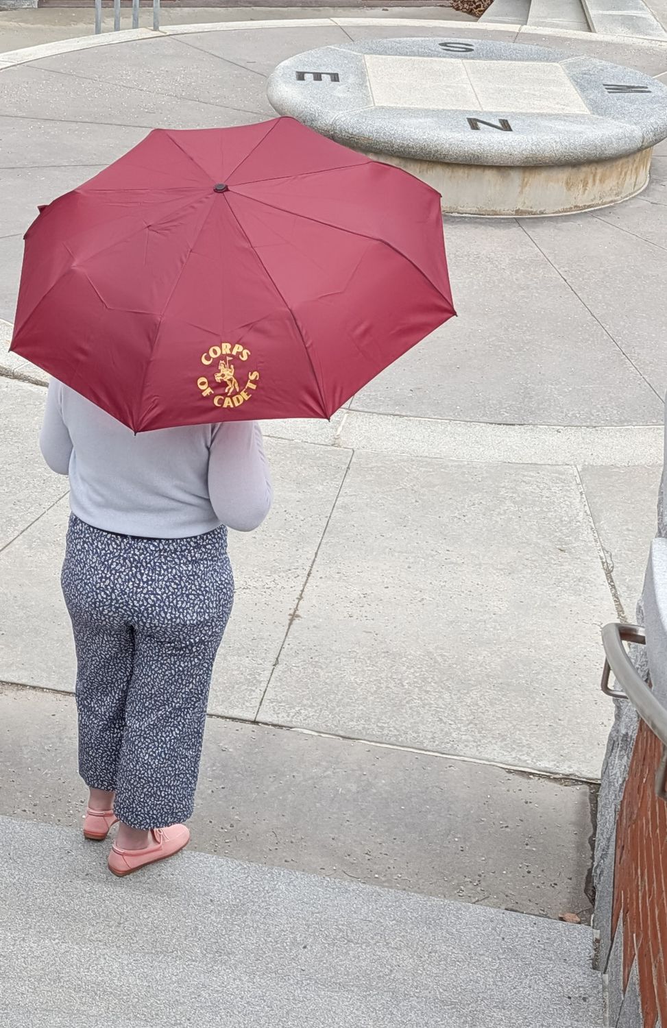 Small Maroon Horseman Umbrella