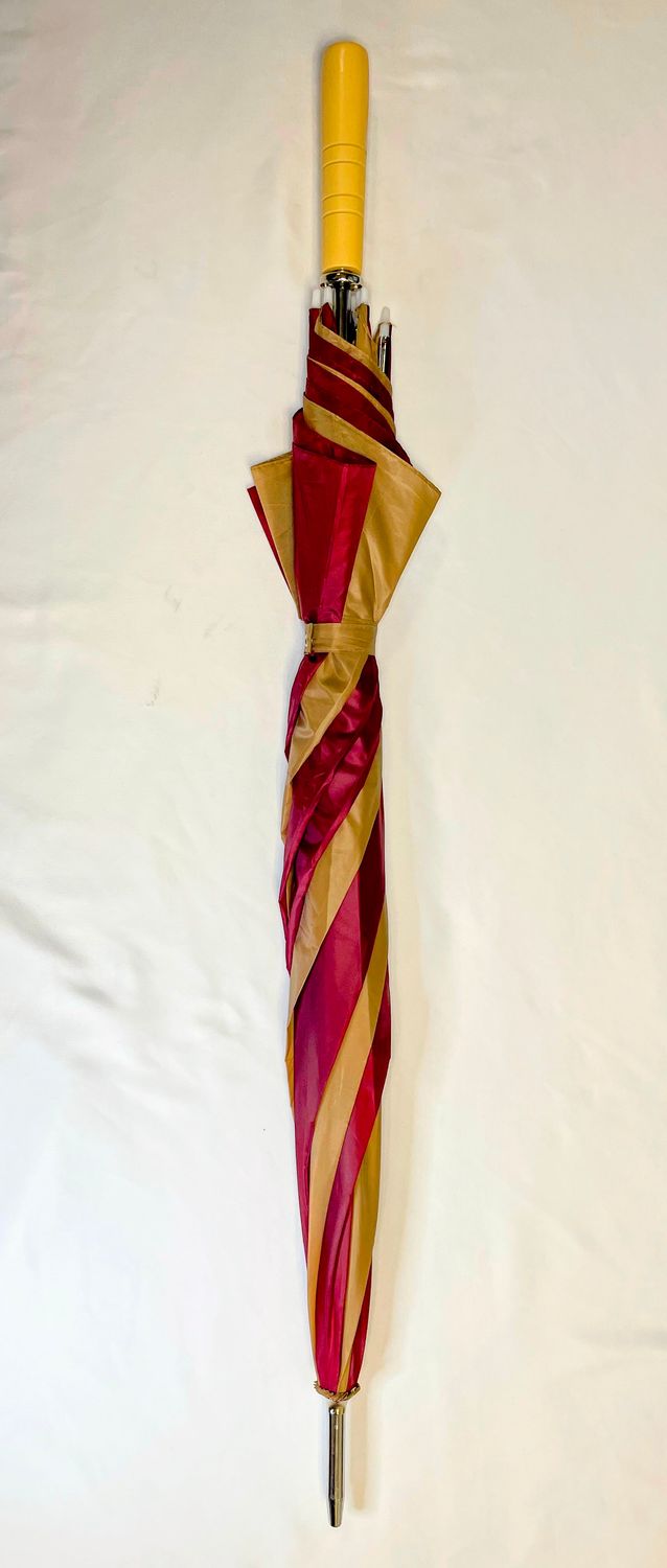 Large Umbrella Maroon and Gold