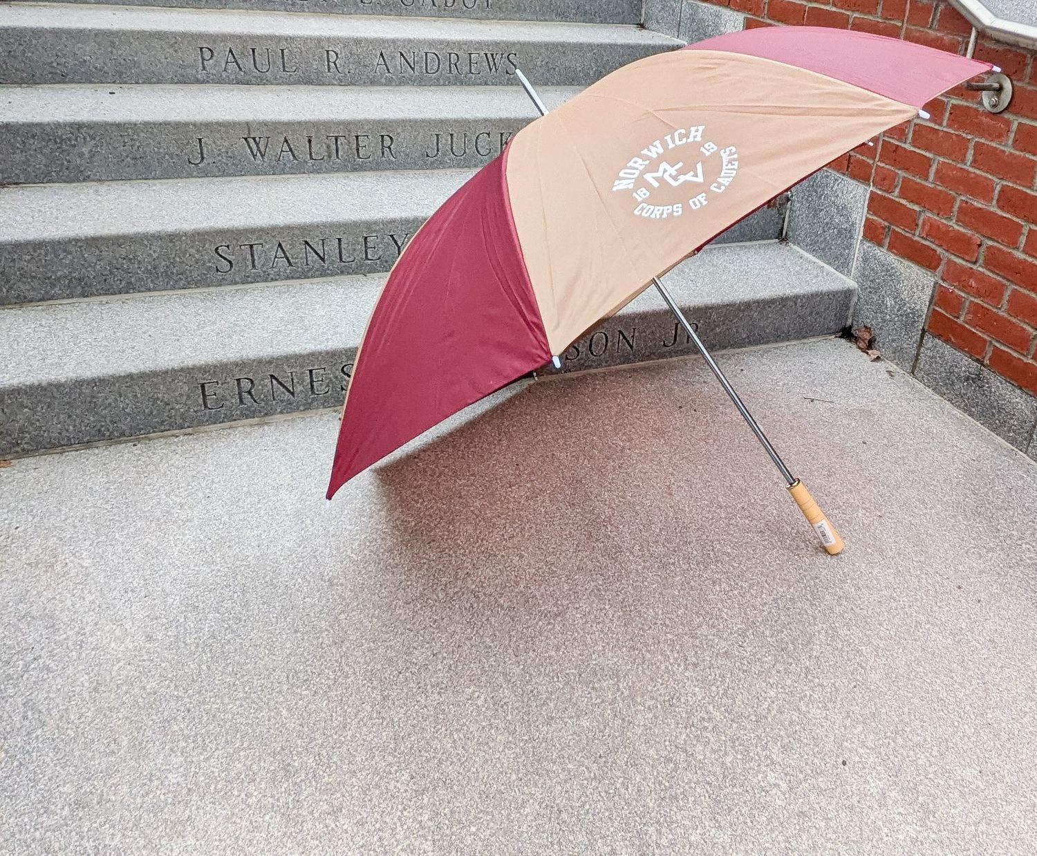 Large Umbrella Maroon and Gold