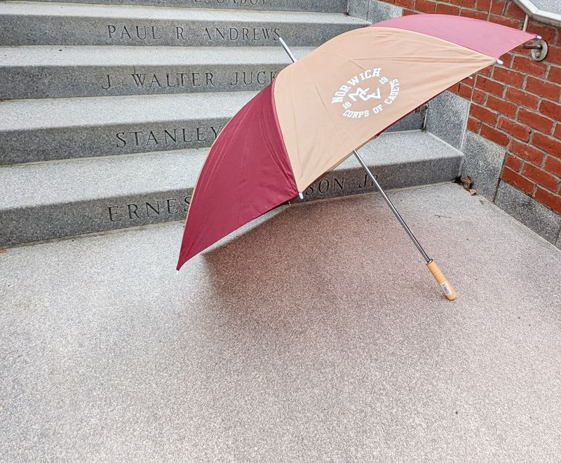 Large Umbrella Maroon and Gold