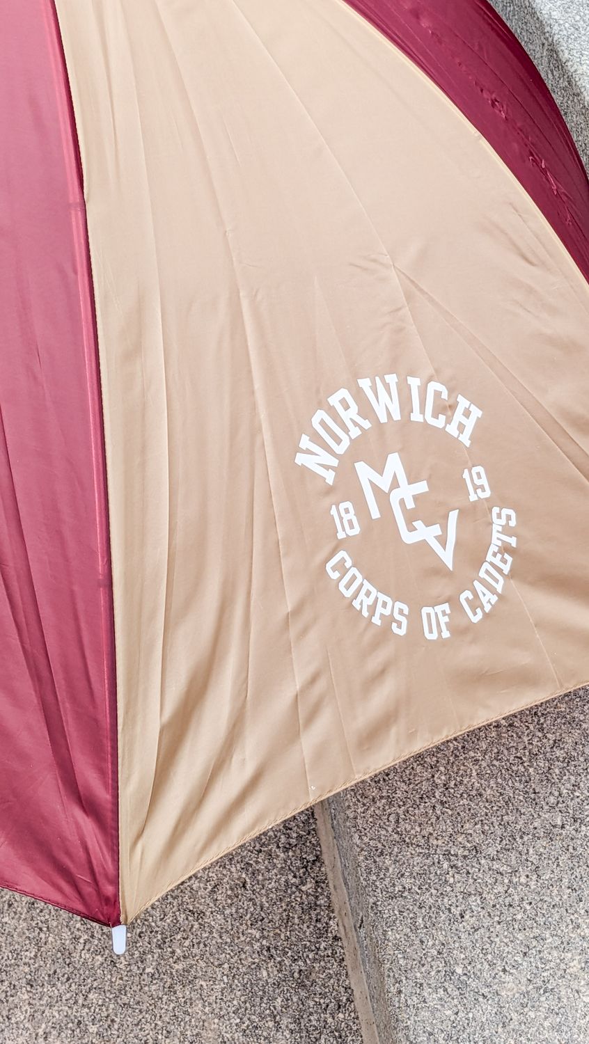 Large Umbrella Maroon and Gold