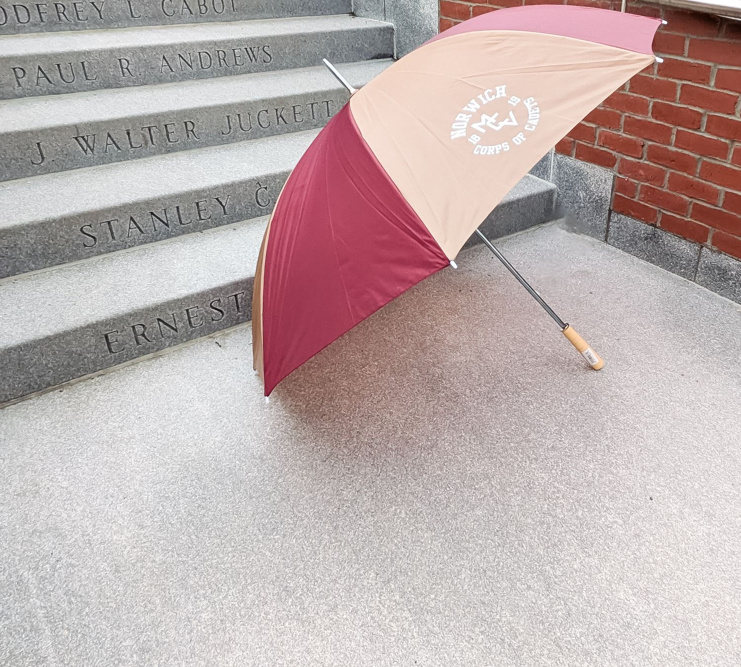 Large Umbrella Maroon and Gold