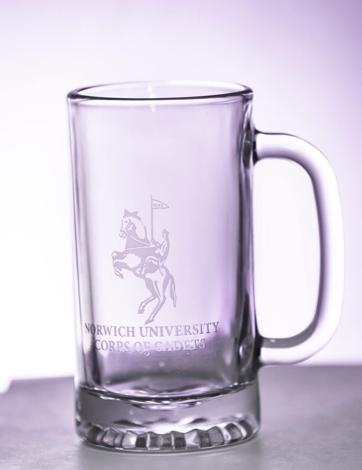Norwich Horseman Stein Glass