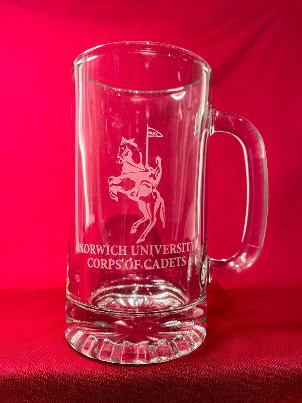 Norwich Horseman Stein Glass