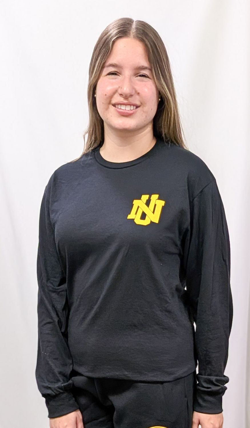 NU Black Long-Sleeved T-Shirt