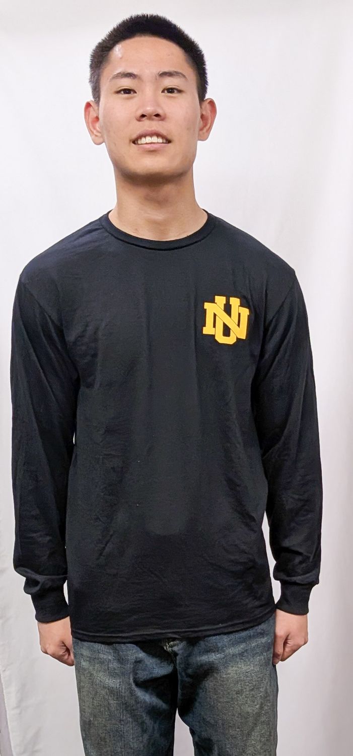 NU Black Long-Sleeved T-Shirt