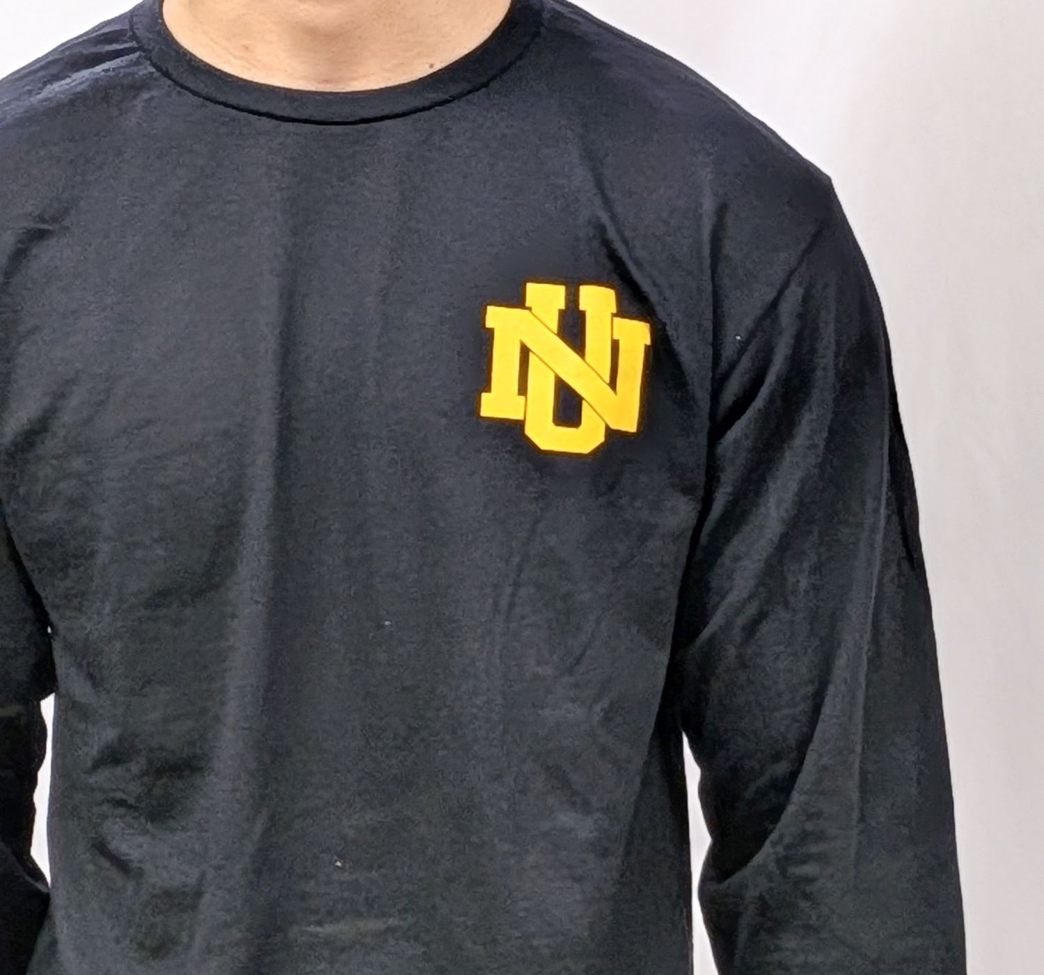 NU Black Long-Sleeved T-Shirt