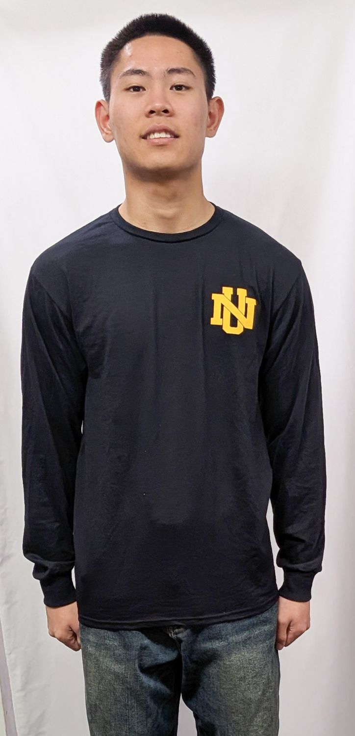 NU Black Long-Sleeved T-Shirt