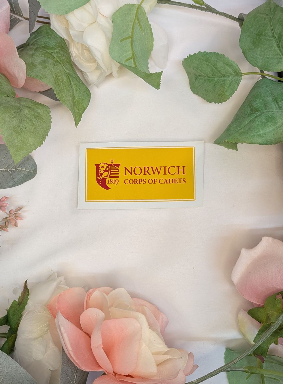 Norwich Rectangle Sticker Gold