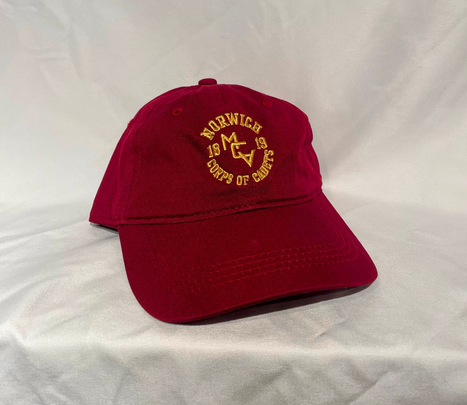 Burgundy MCV All Fabric Baseball Cap