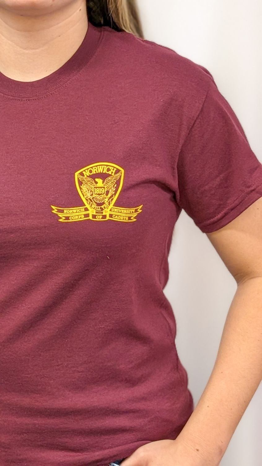 Maroon Norwich Crest T-Shirt