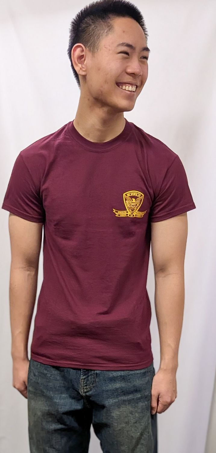 Maroon Norwich Crest T-Shirt