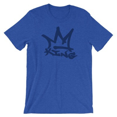 THE KING TEE - ROYAL BLUE HEATHER