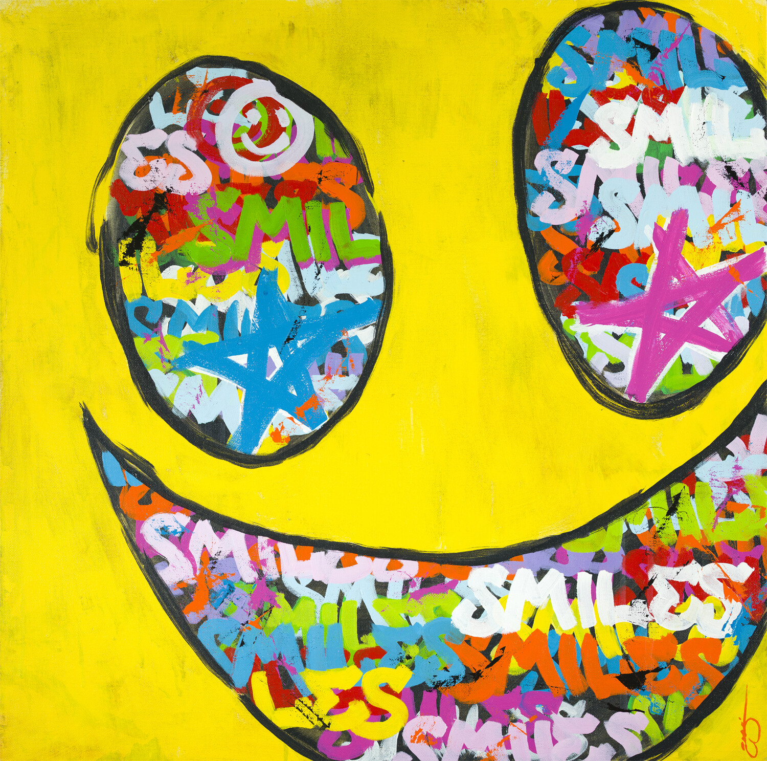 SMILES - Art Print, Size: 14×14