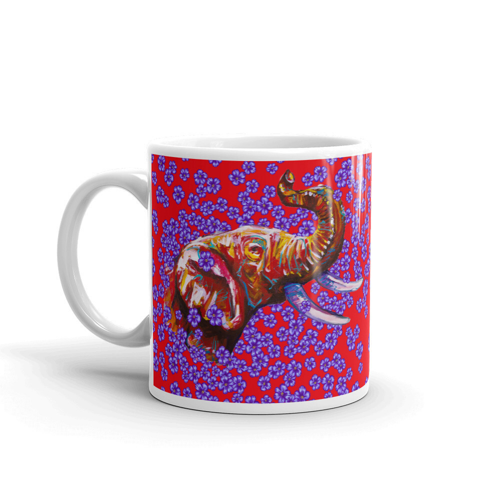 ELEPHANTE ROJO MUG, Size: 11oz