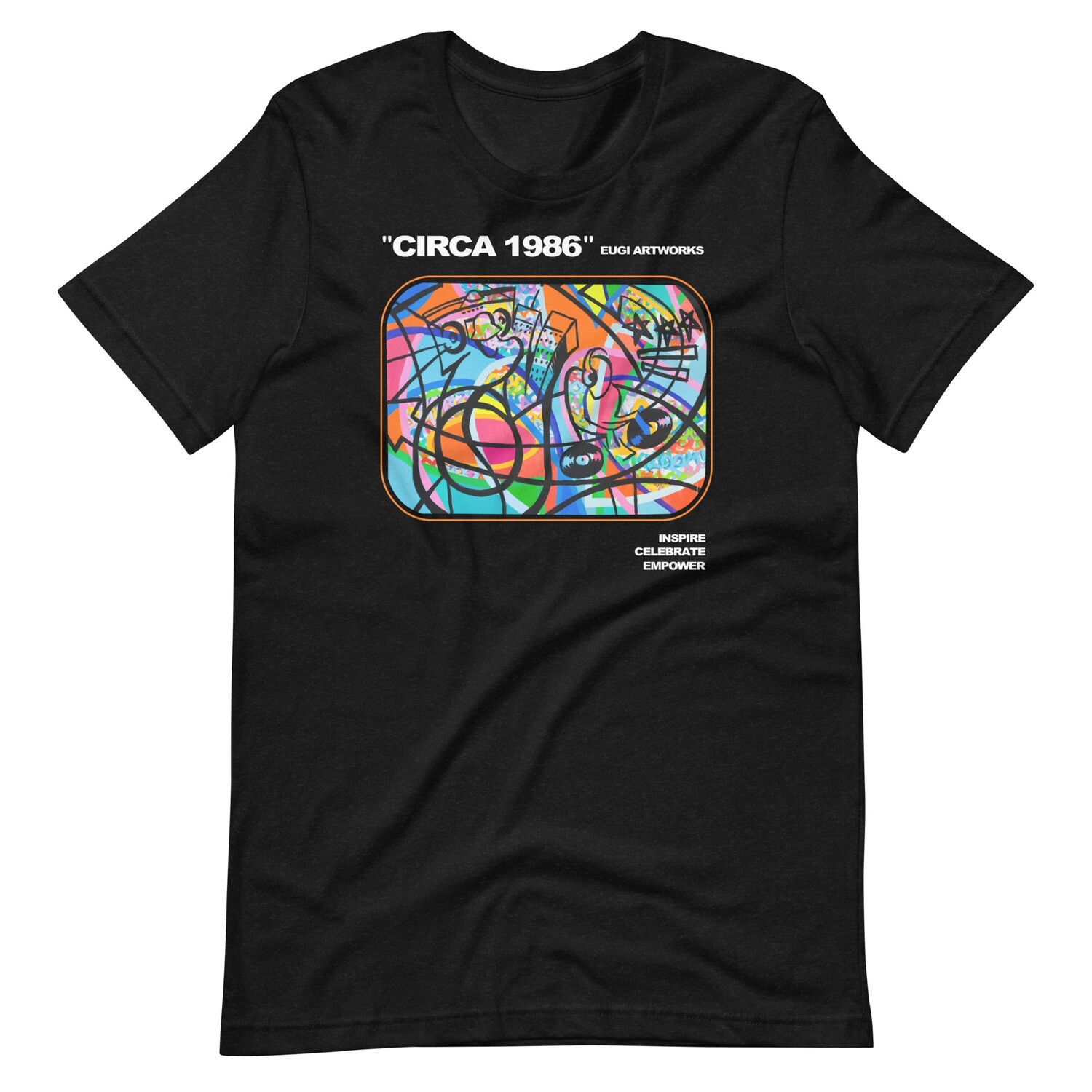 CIRCA 1986  TEE, Color: Black Heather, Size: XS