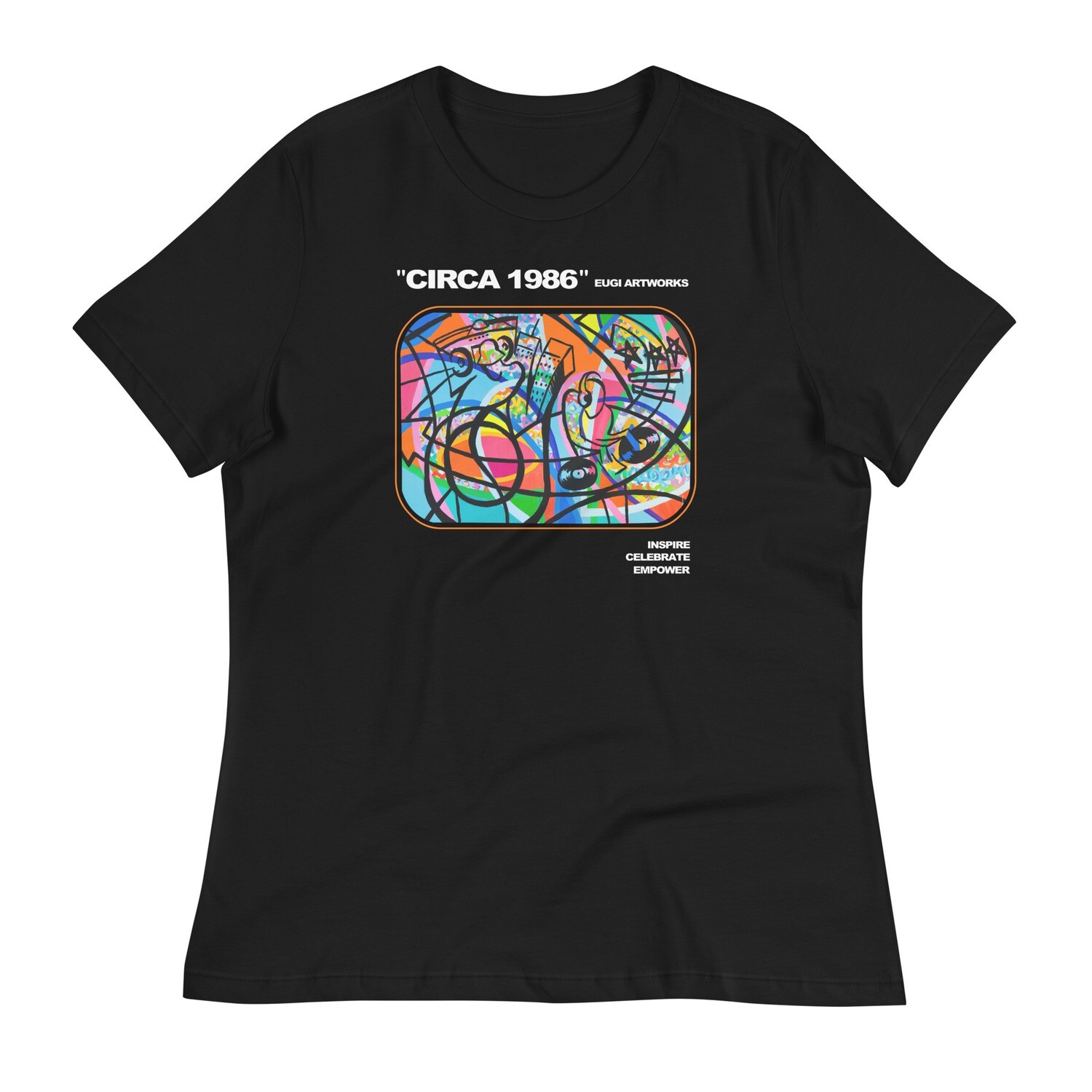 CIRCA 1986 LADY TEE, Color: Black, Size: S