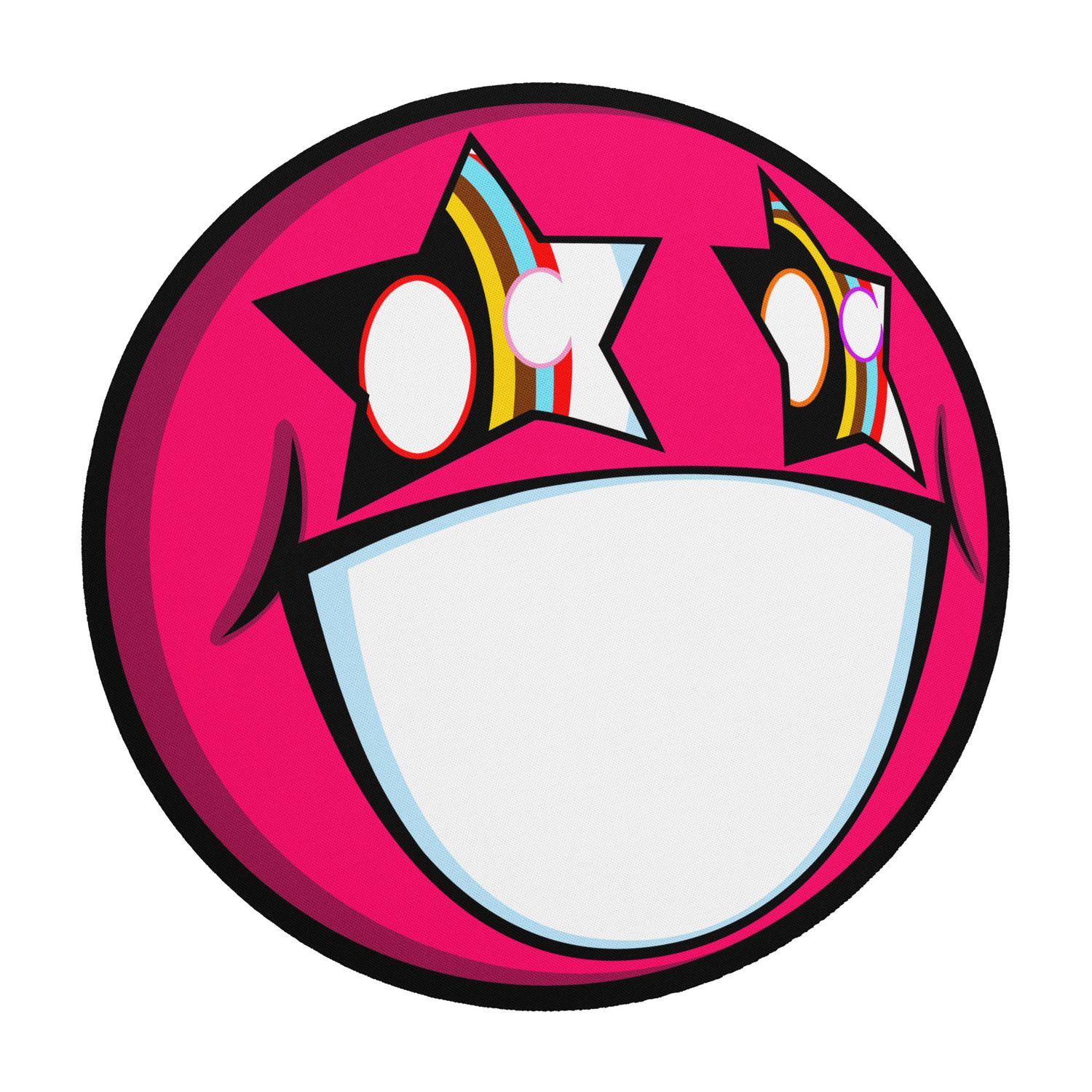 Superstar Smile Mouse Pad - Magenta