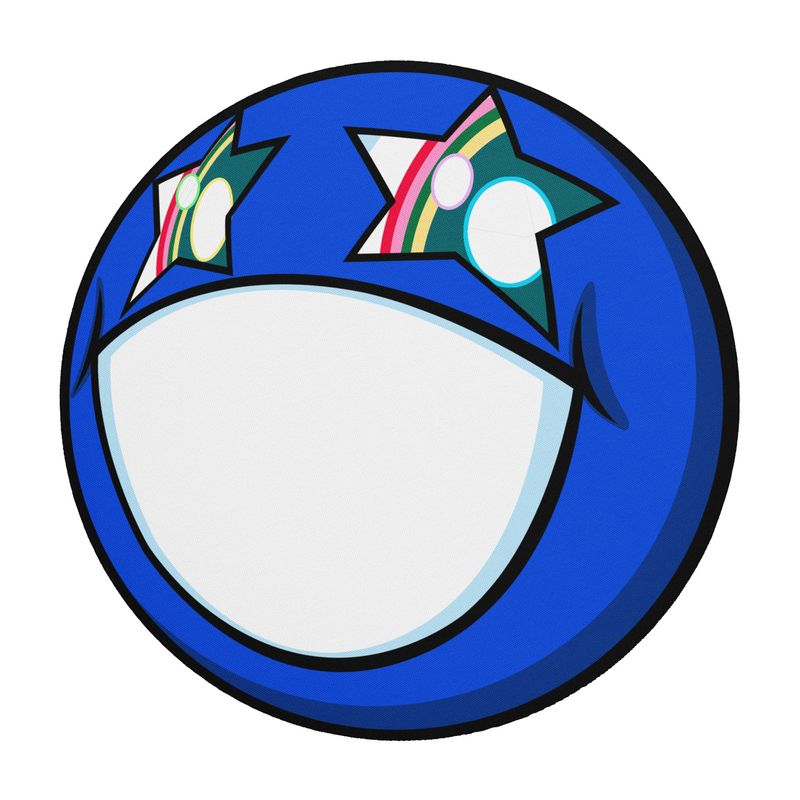 Superstar Smile Mouse Pad - Cobalt Blue