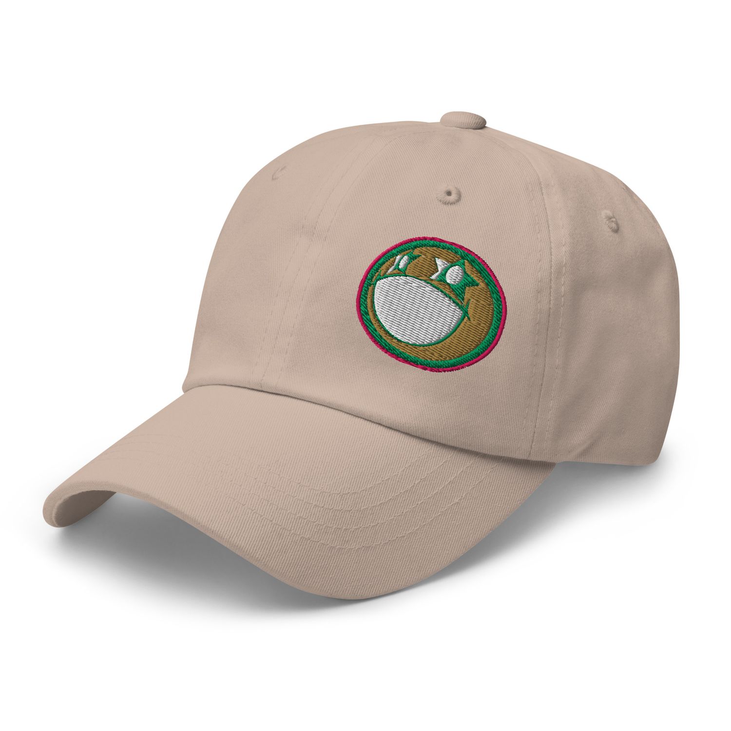 Superstar Smile Ball Cap Hat- Khaki