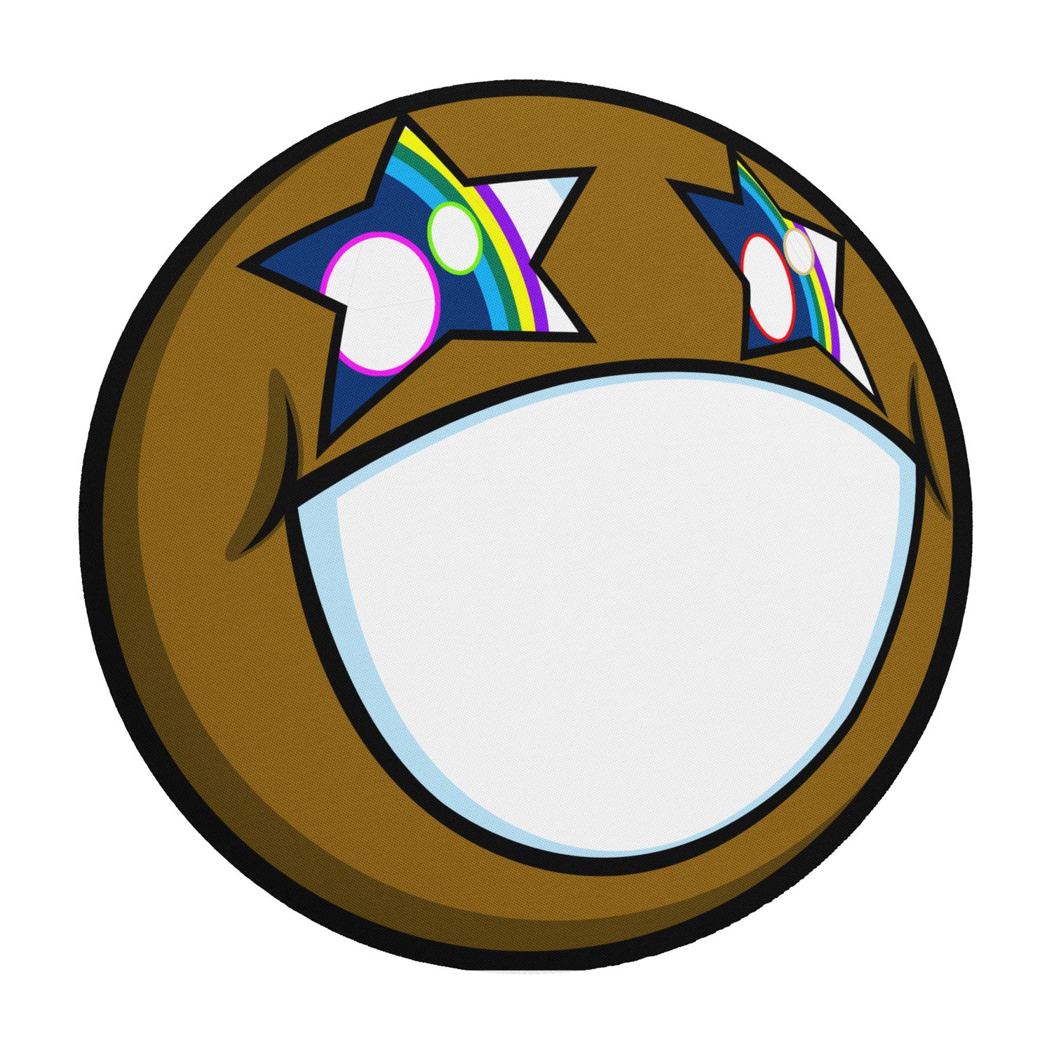 Superstar Smile Mouse Pad - Burnt Sienna