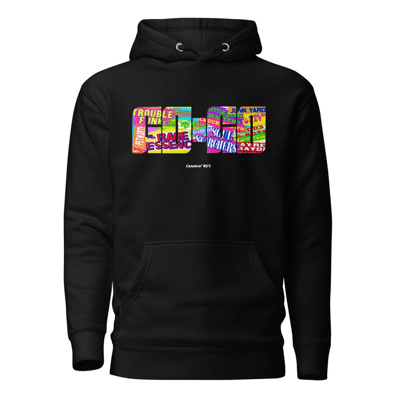 Crankin' 80's Hoodie - Black