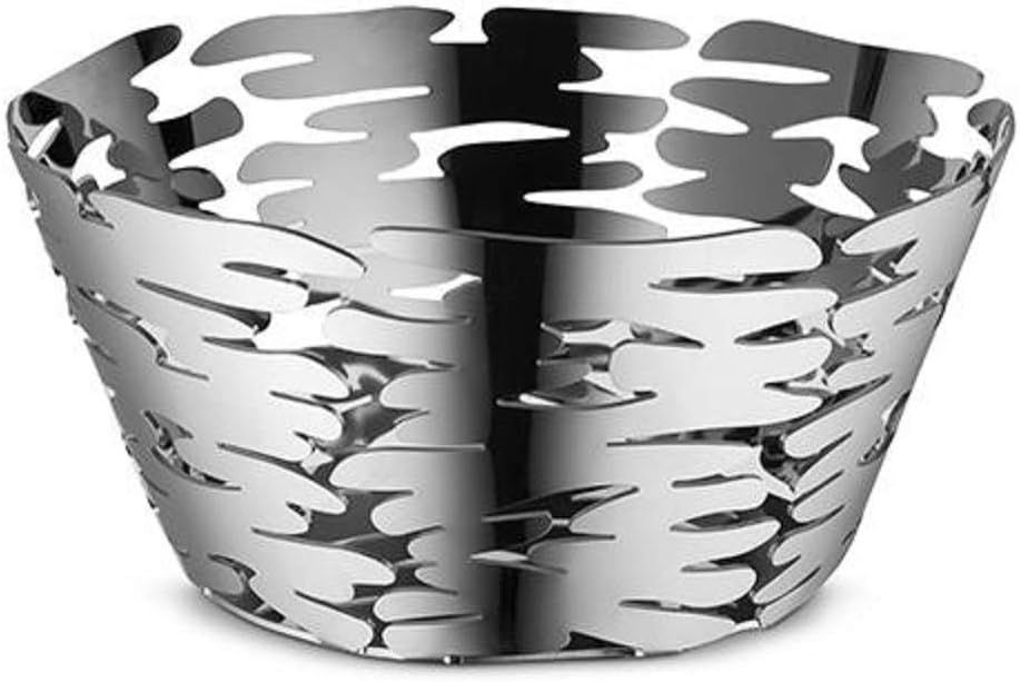 Alessi, cestino rotondo in acciaio 18/10 da cm 21 articolo BM10/21 Barcket