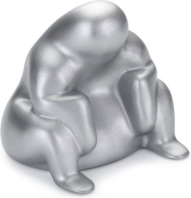 Alessi, Scultura Dédé miniatura in zama cromata.