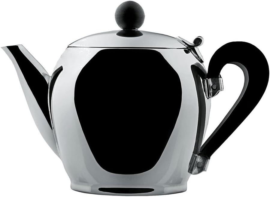 Alessi, caffettiera in miniatura Bombé teiera H 5 cm in acciaio 18/10