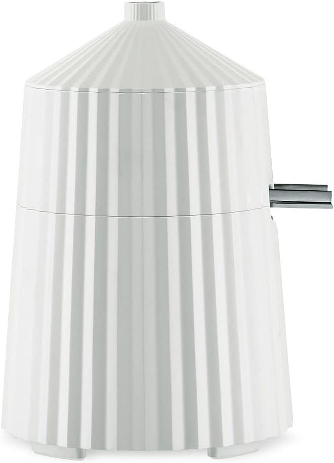 Alessi, spremiagrumi elettrico in resina termoplastica, bianco. Spina europea. 80 W, articolo MDL07 W Plissé