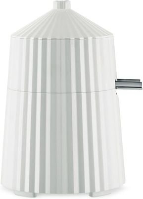 Alessi, spremiagrumi elettrico in resina termoplastica, bianco. Spina europea. 80 W, articolo MDL07 W Plissé