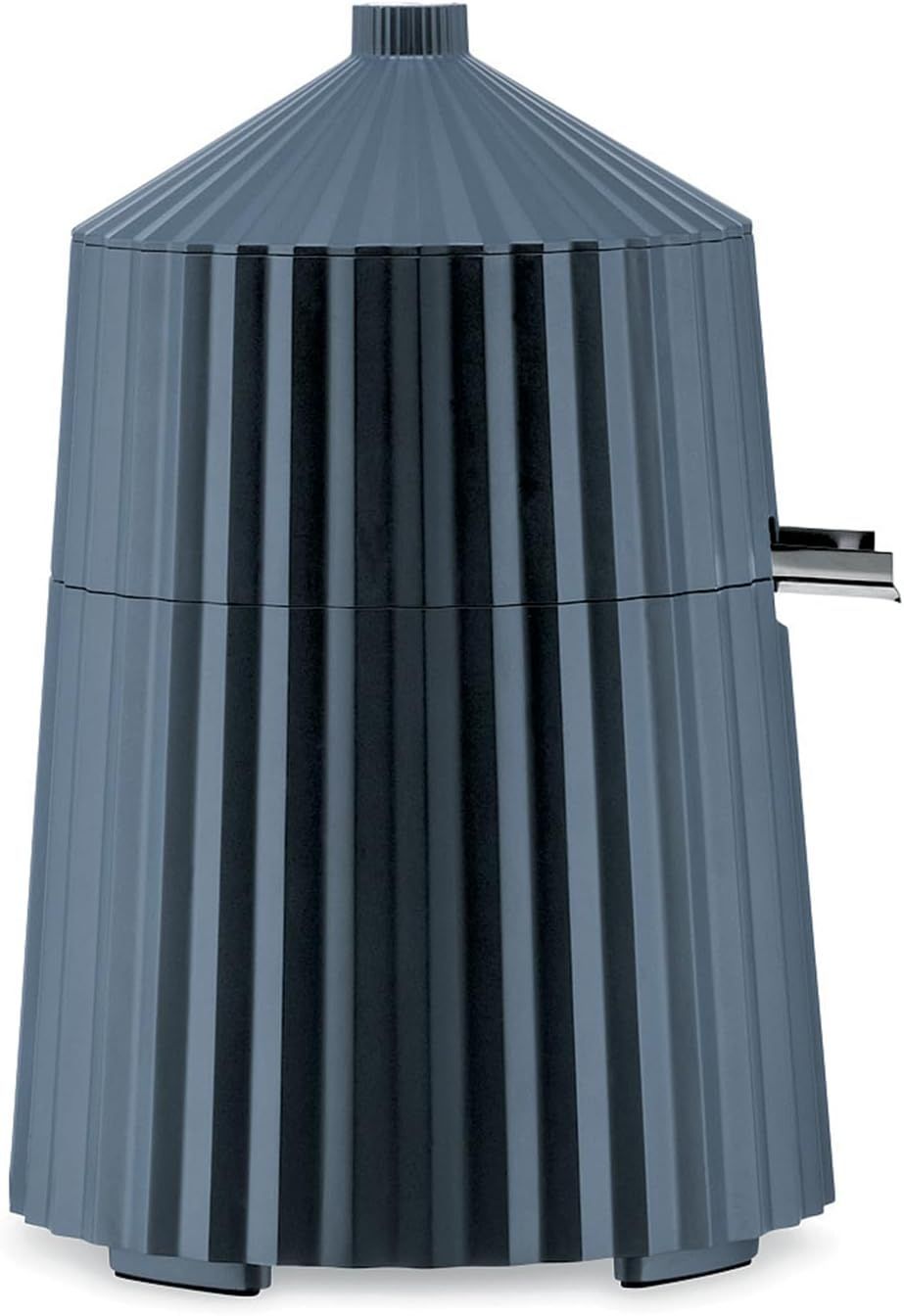 Alessi, spremiagrumi elettrico in resina termoplastica, grigio. Spina europea. 80 W, articolo MDL07 G Plissé