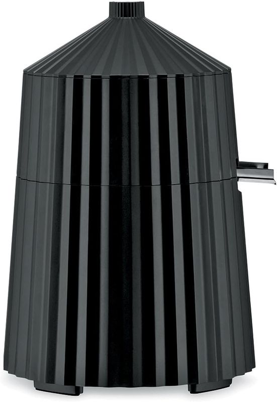 Alessi, Spremiagrumi elettrico in resina termoplastica, nero. Spina europea. 80W, articolo MDL07 B Plissé