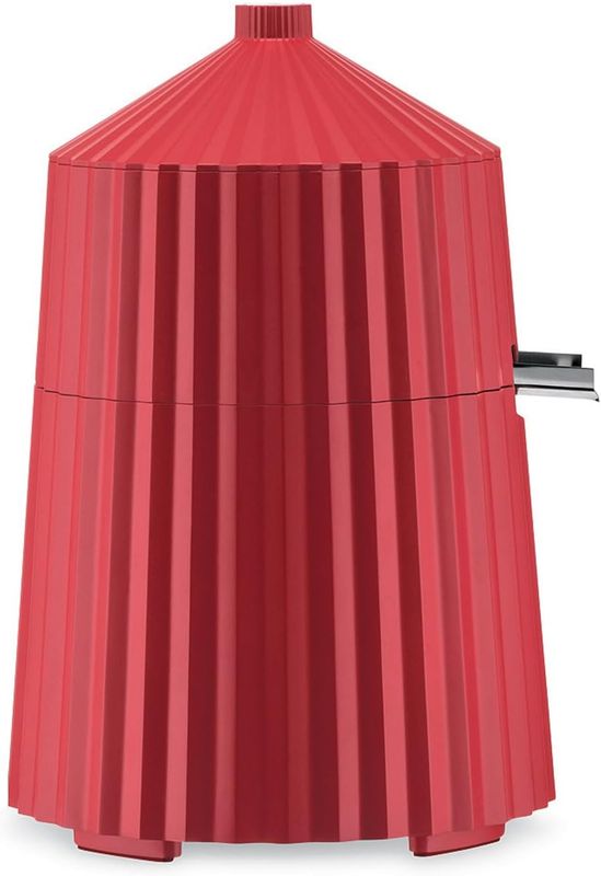 Alessi, spremiagrumi elettrico in resina termoplastica, rosso. Spina europea. 80W, articolo MDL07 R  Plissé