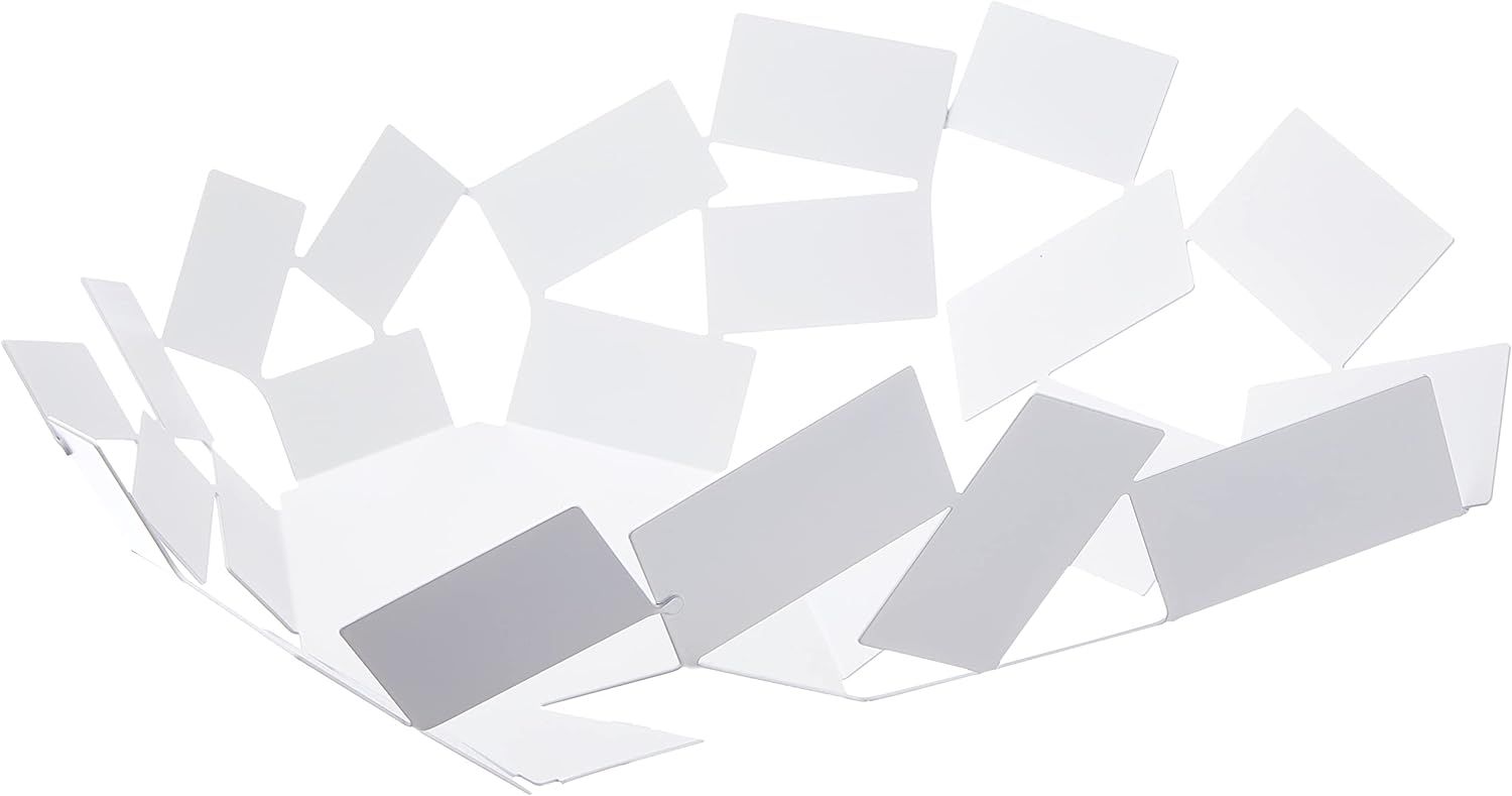 Alessi  Centrotavola La Stanza dello Scirocco colorato, con resina epissodica, bianco cm 41,6. Articolo MT03 W
