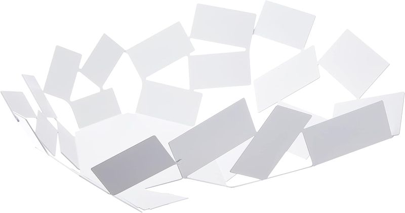 Alessi  Centrotavola La Stanza dello Scirocco colorato, con resina epissodica, bianco cm 41,6. Articolo MT03 W