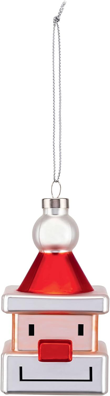 Alessi decorazione natalizia  in vetro soffiato. Decorata a mano articolo GJ02 1 - Santa Cube