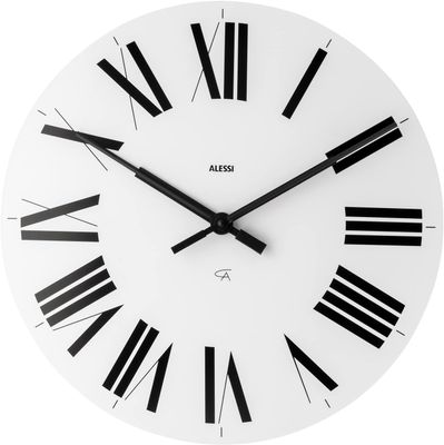 Alessi , Orologio da Parete in ABS, Movimento al Quarzo, bianco. Articolo 12W Firenze