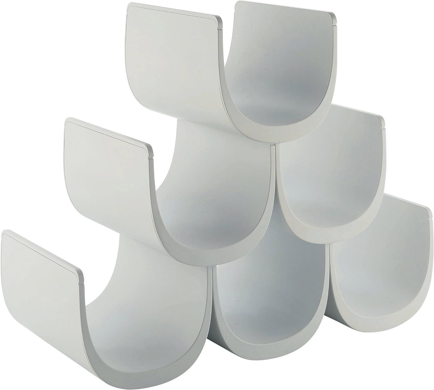 Alessi Portabottiglie modulare, (6 bottiglie) in resina termoplastica, bianco. Articolo GIA13 W - Noè