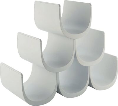 Alessi Portabottiglie modulare, (6 bottiglie) in resina termoplastica, bianco. Articolo GIA13 W - Noè