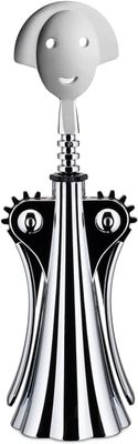 Alessi, cavatappi in zama cromata, altezza cm 24 articolo AM01 Z - Anna G