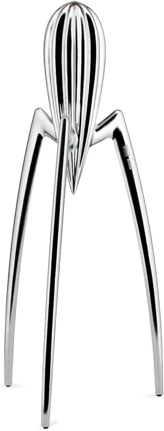 Alessi, Spremiagrumi Manuale Di Design In Fusione Di Alluminio, Lucido H cm 29. Articolo  PSJS Juicy Salif