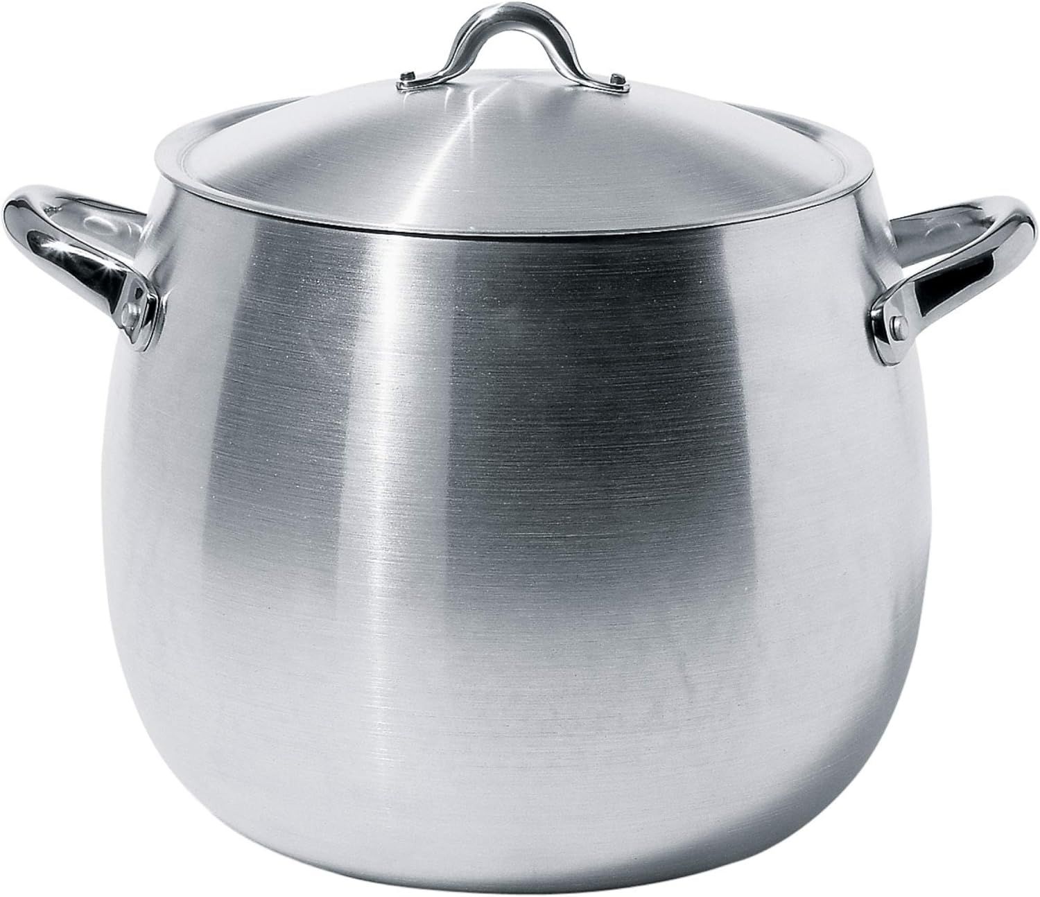 Alessi, Pentola Mami in alluminio con Coperchio, Lt 1,3 diametro cm 26. Articolo SG100/26AL