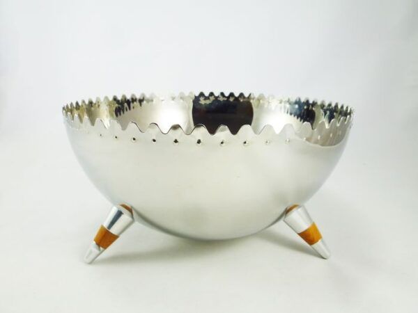 Alessi, Coppa Chimu  in acciaio 18/10 lucido. Articolo JL01 dimensioni: H cm14 Ø26cm.